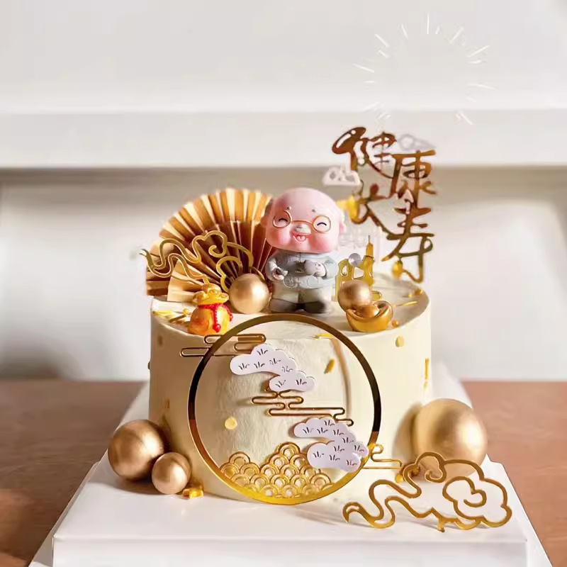Longevity Health & Wellness Hotel - Chinese Style Acrylic Cloud Health Longevity