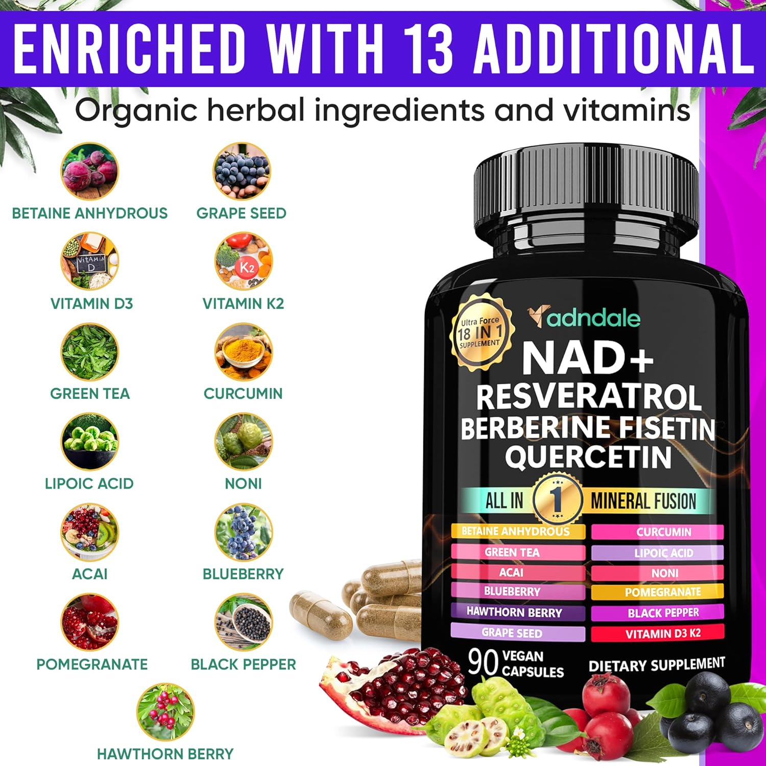 90pcs NAD Supplement - Longevi - Longevity Health & Wellness Hotel reseña y precio