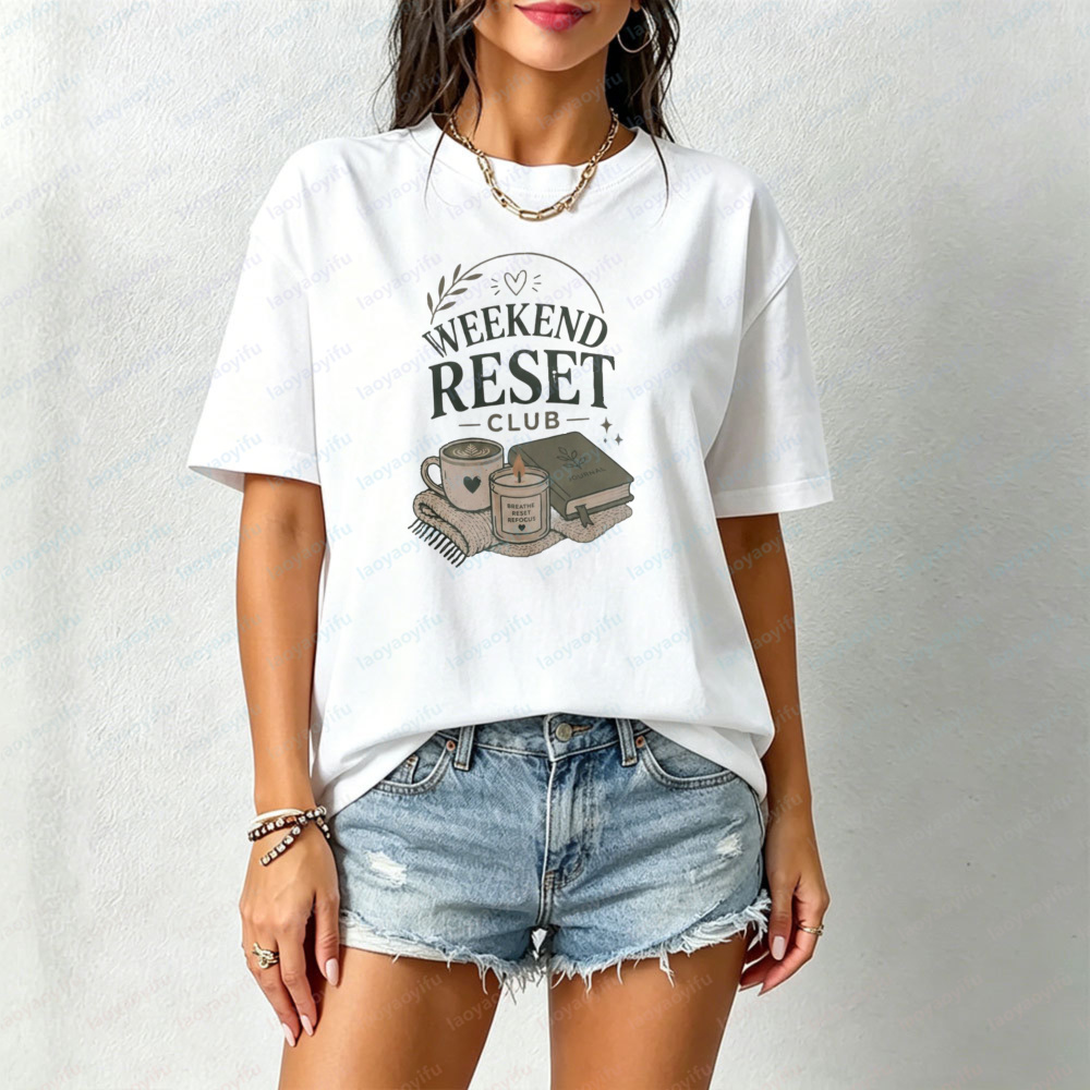 Weekend Reset Club T-Shirt Sel - Health Wellness Gifts Women reseña y precio