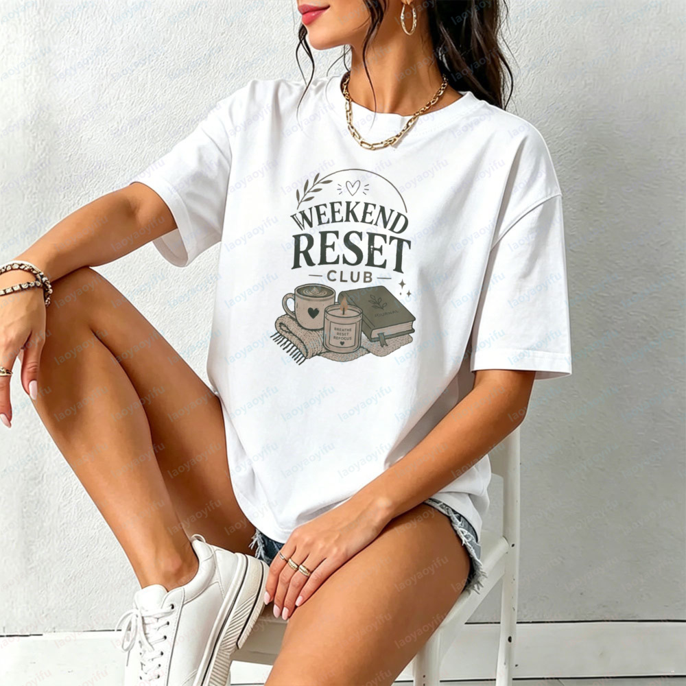 Weekend Reset Club T-Shirt Sel - Health Wellness Gifts Women reseña y precio