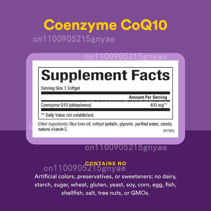 120PCS Coenzyme Q10 Capsules P - Health Wellness Food reseña y precio