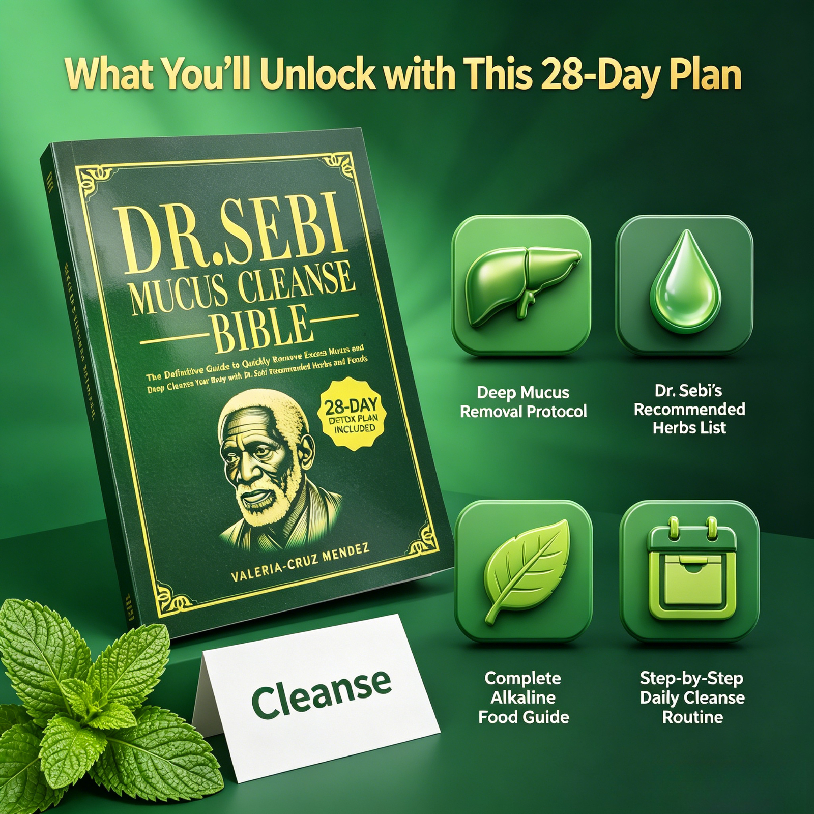 Dr. Sebi Mucus Cleanse Bible 2 - Health Wellness Food reseña y precio