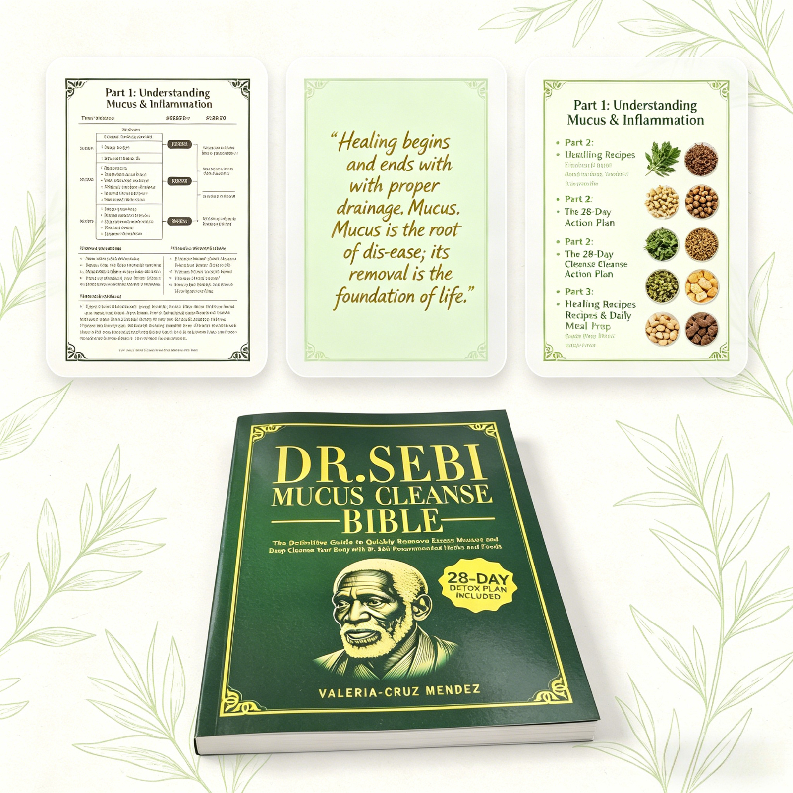 Dr. Sebi Mucus Cleanse Bible 2 - Health Wellness Food reseña y precio
