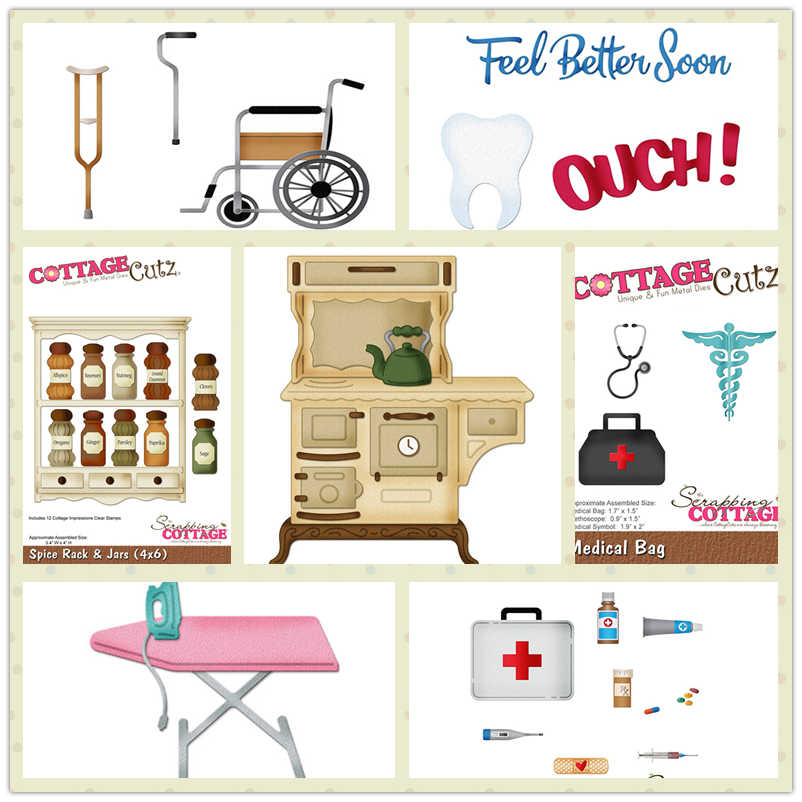 Nurse Doctor Metal Cutting Die - Health Wellness Food reseña y precio